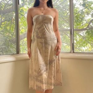 Vintage hand dyed slip dress